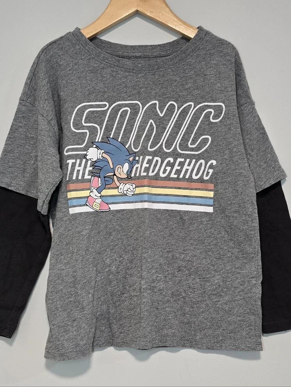 Sonic The Hedgehog™ Oversized Two-In-One Graphic T-Shirt for Boys
